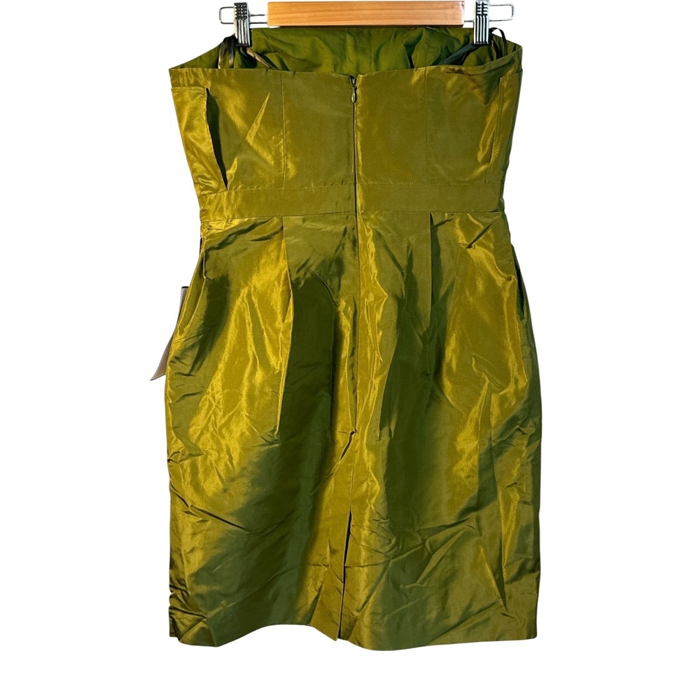 New With Tags, J.Crew Lorelei 100% Silk Strapless Cocktail Dress Size 8 - Picture 3 of 7
